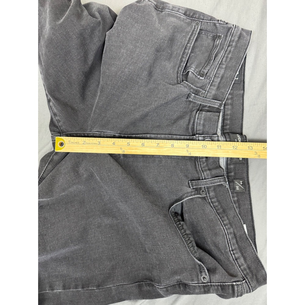 Lucky Brand 121 Slim Straight Jeans Mens 36x30 (37x29) Faded Black Stretch - Picture 5 of 16